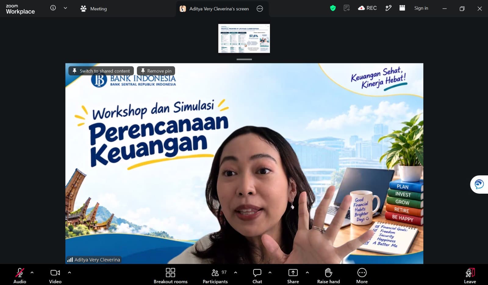 Bank Indonesia — Workshop & Simulasi Perencanaan Keuangan